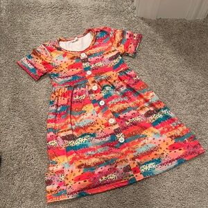 Colorful dress. Girls size 6/7. GUC.
